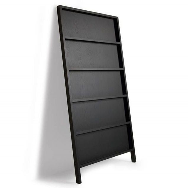 Metal Closed Back Bookshelf Standard Industrial Bookcase with Shelves