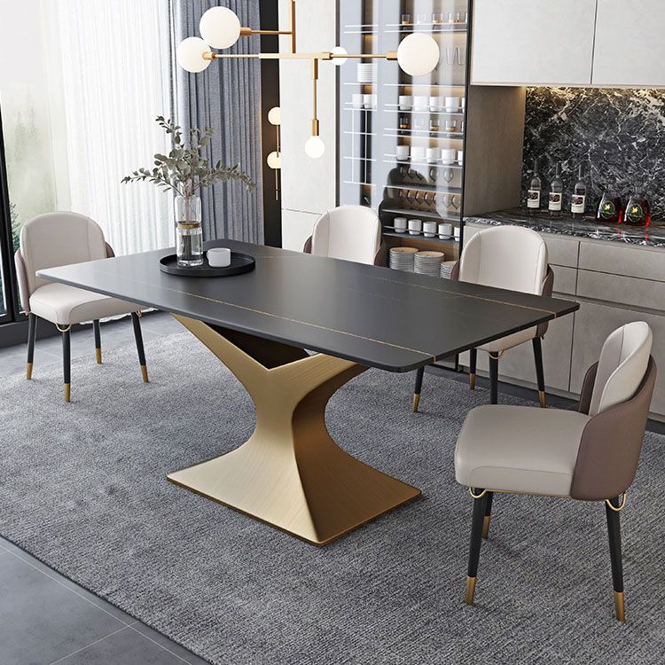 Contemporary Dining Set 1/4/5 Pieces Dining Table Set with Padded Chairs
