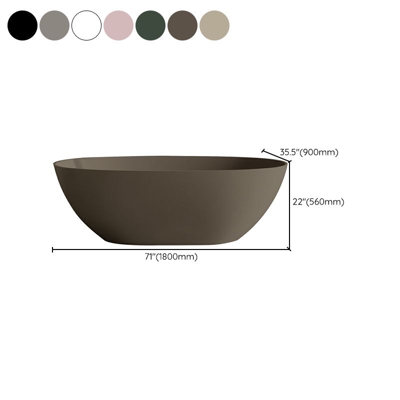 Stone Soaking Bathtub Modern Antique Finish Freestanding Bath Tub