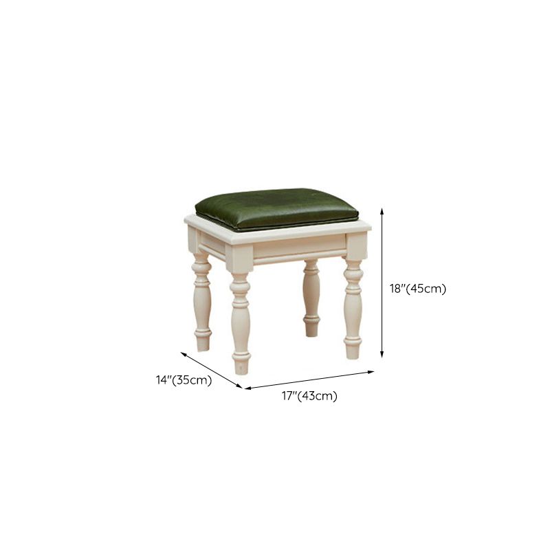 Solid Wood Makeup Vanity Set Victorian 4 Drawers Dressing Table