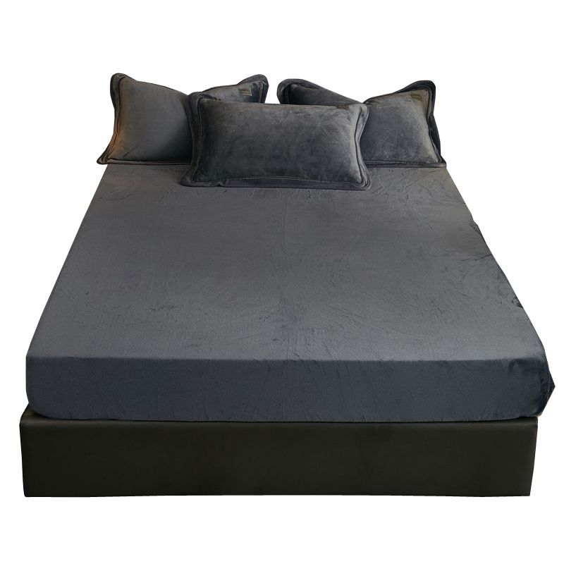 Modern Bed Sheet Soild Super Soft Set Fitted Sheet for Bedroom