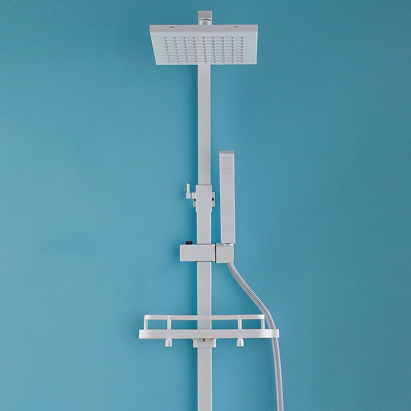 Arm Shower Faucet Wall Mounted Shower Metal Shower System with Slide Bar