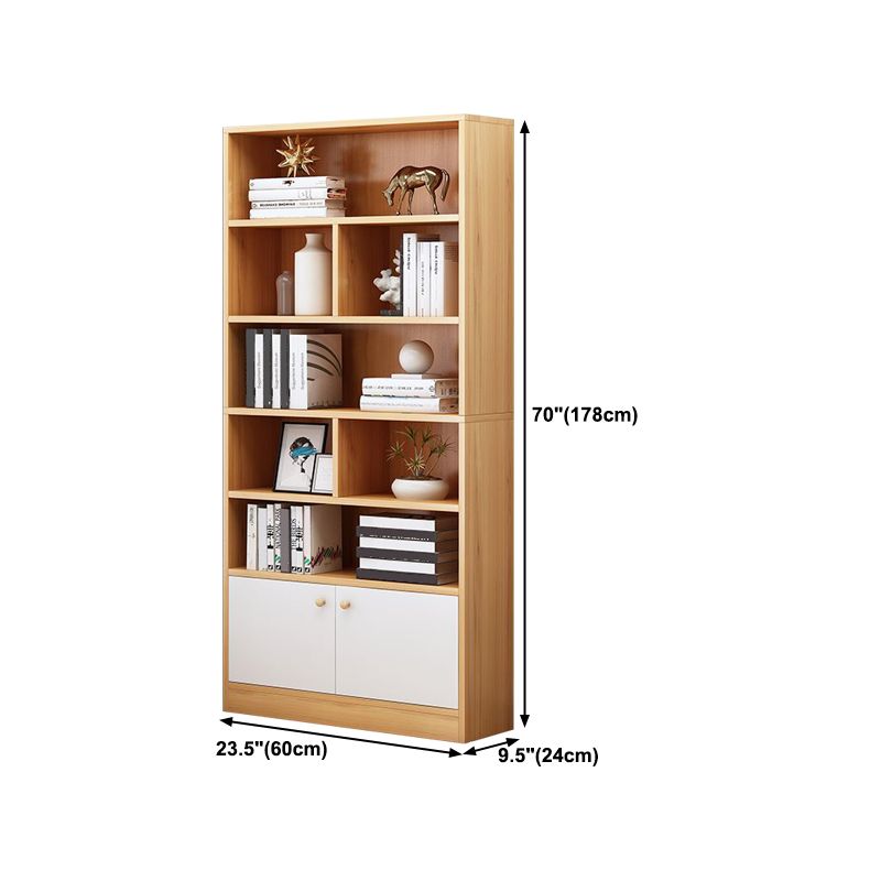 Contemporary Manufactured Wood Bookshelf Home Standard Bookcase