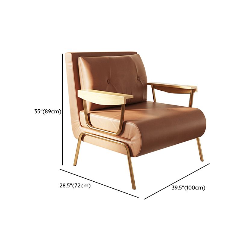 Glam Faux leather Futon Sleeper Sofa in Orange Pillow Included