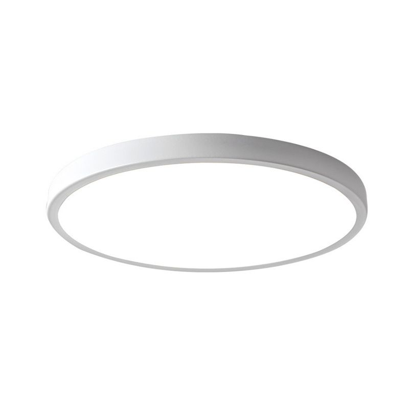 Plafonnier rond à 1 lumière en plastique de style moderne