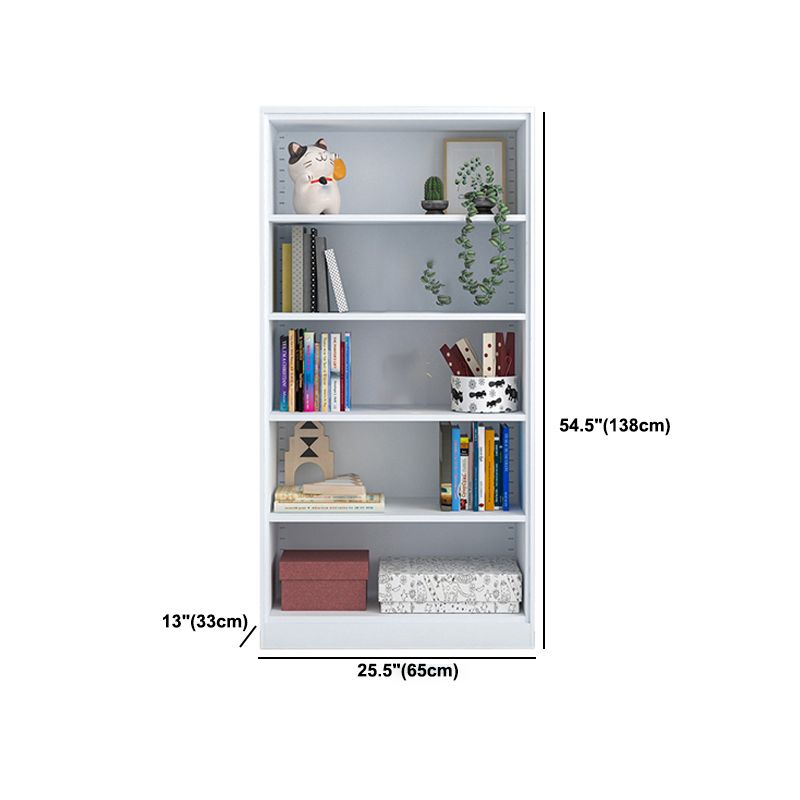 13" Wide Modern Bookshelf Closed Back Bookcase with Rectangular Shelves