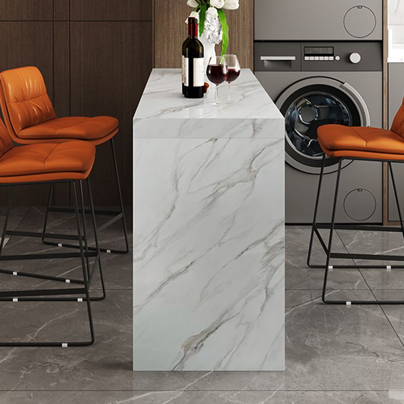 Modern Bistro Bar Table Sintered Stone Bar Table for Living Room