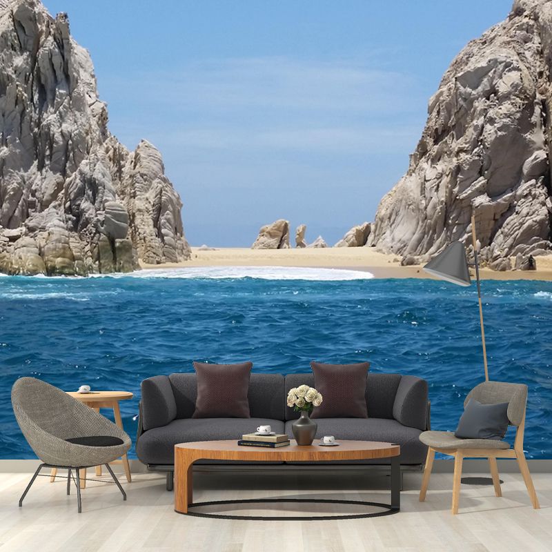 Contemporary Seascape Mural Wall Decor Environment Friendly for Living Room