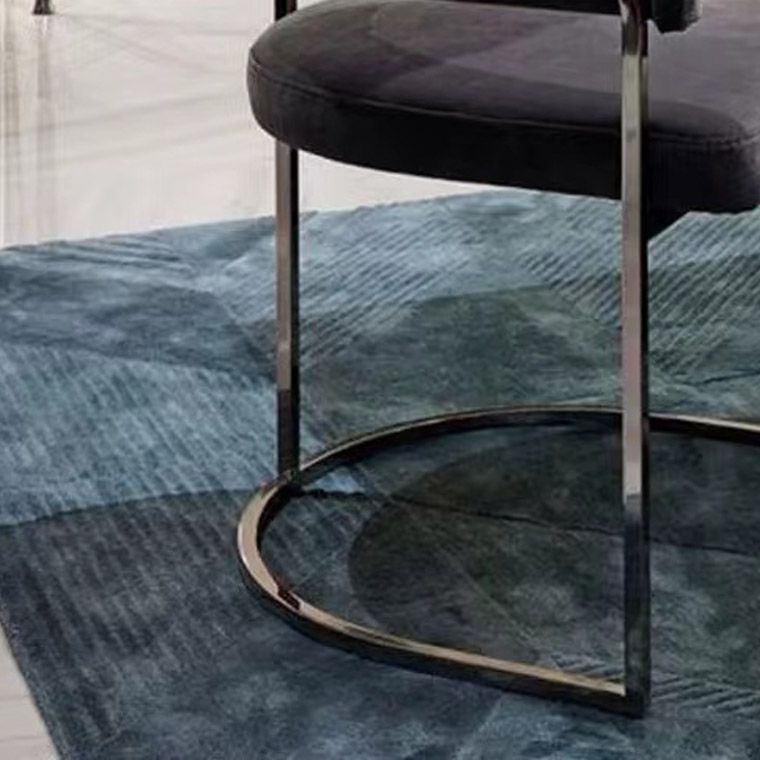 Glam Style Dining Chair Upholstered Arm Chair for Dining Room