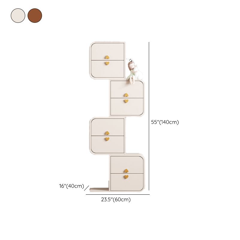 15.6-inch Width Storage Chest Contemporary Dresser with 4/8 Drawers