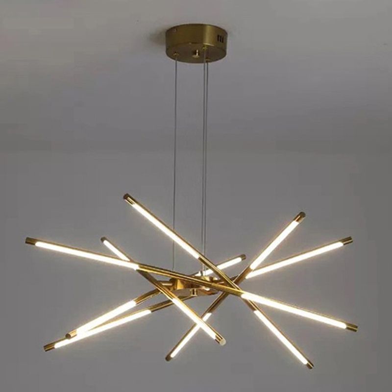 Minimalismo de lámpara de oro Luz Multi Light Light para sala de estar para sala de estar