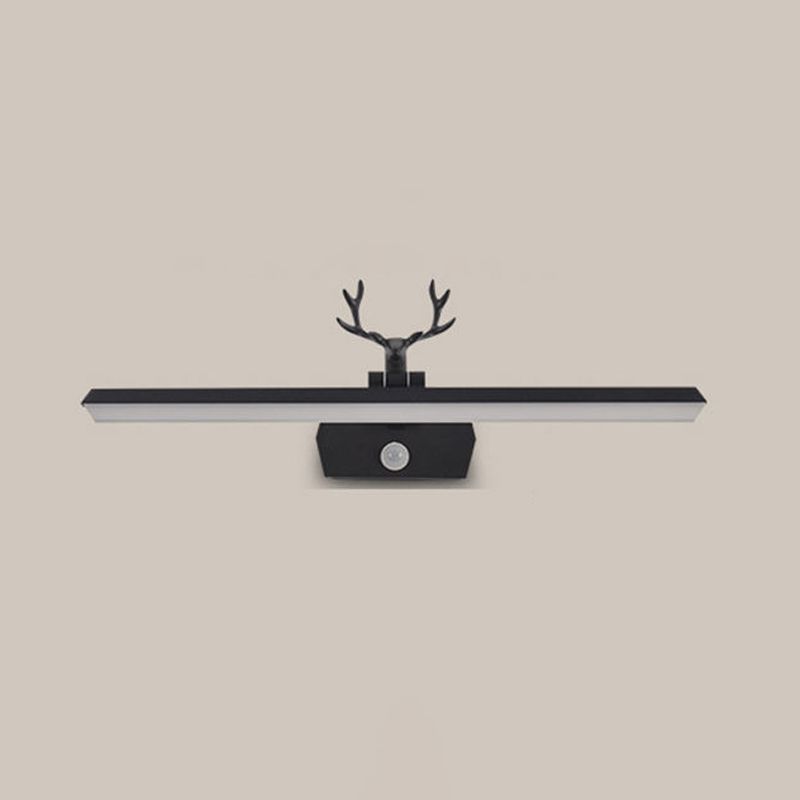 1 Light Linear Vanity Lighting Fixtures Modern Style Metal LED Mirror Lights