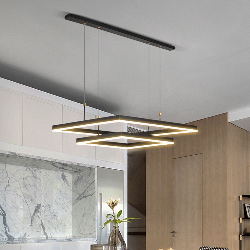 Modern Chandeliers For Foyer Multiple Squares Chandelier Pendant Light