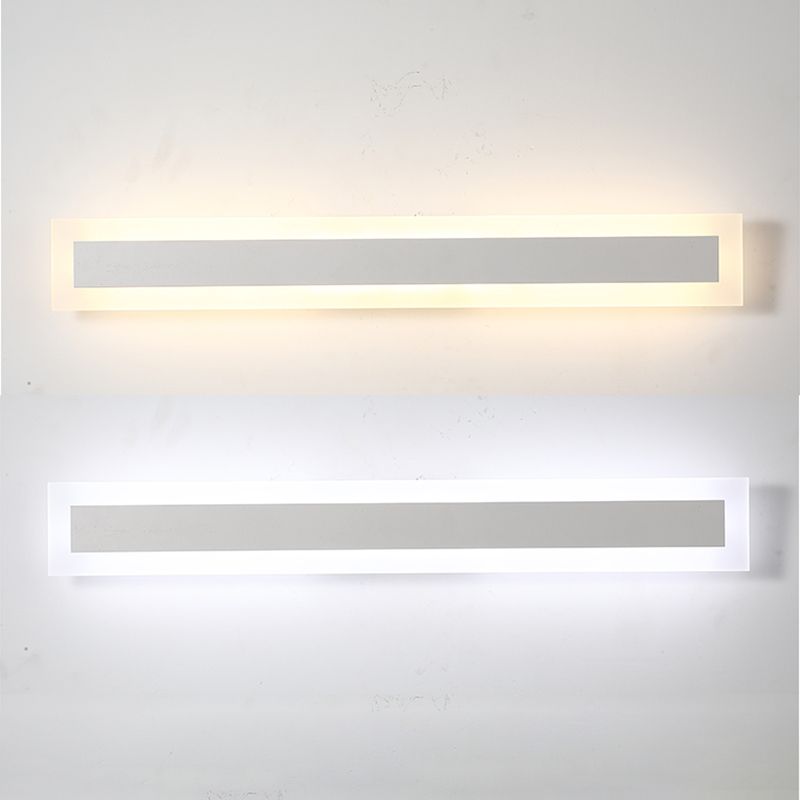 1 Light Linear Vanity Wall Lights Modern Style Wood Vanity Wall Sconce