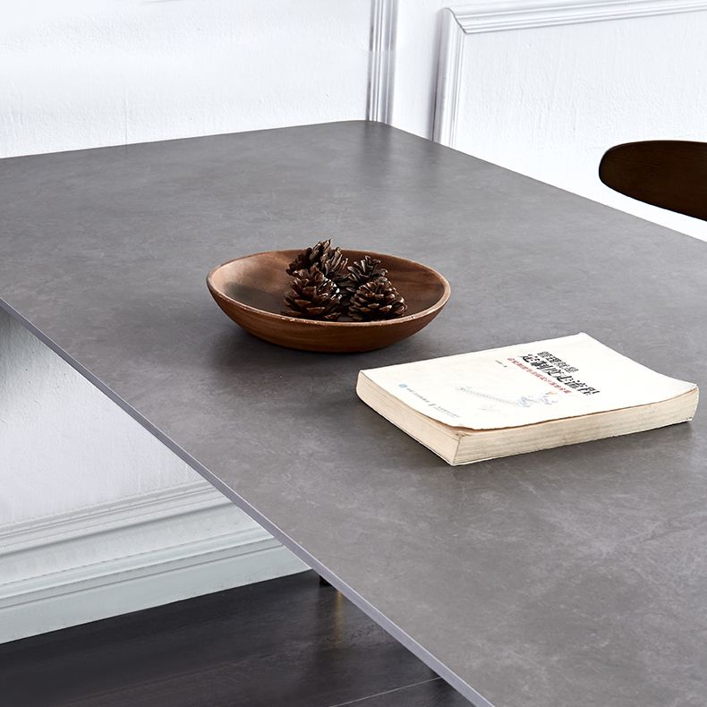 Modern Sintered Stone Dining Room Set with Rectangle Table Home Use Dining Table Furniture