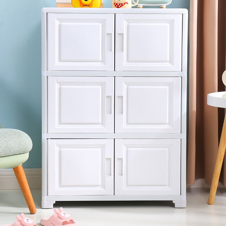 Contemporary Style Bedroom Cabinet Plastic Non-Hanging Storage Cabinet