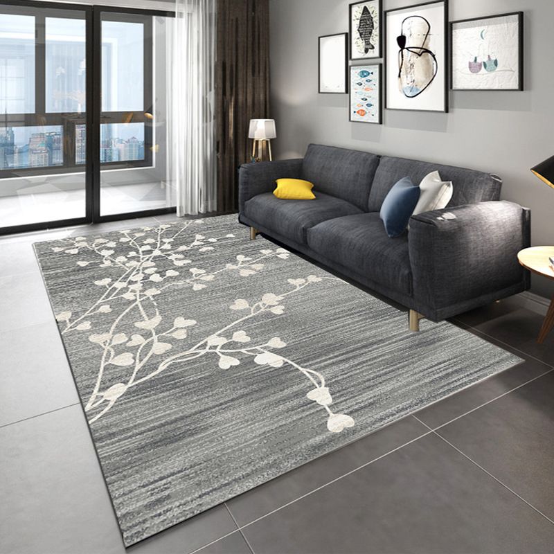 Nordic Hotel Area Rug Multi Colored Geometric Indoor Rug Synthetics Anti-Slip Stain Resistant Washable Rug