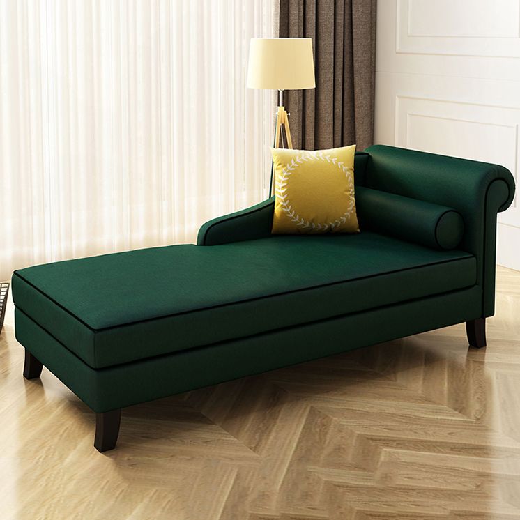 Modern Style Upholstered Chaise Living Room Round Arms Chaise