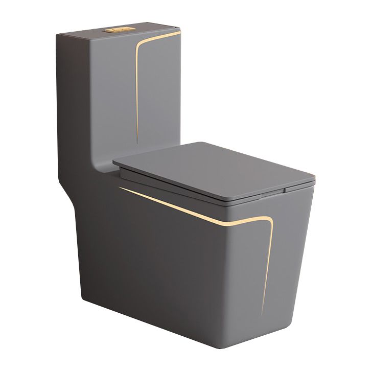 Traditional Floor Mount Toilet Bowl One-Piece Toilet with Slow Close Seat