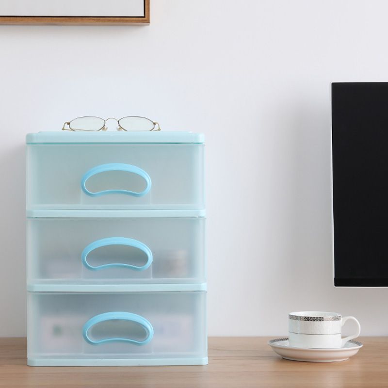 Drawers Filing Cabinet Contrast Color Plastic Vertical Filing Cabinet