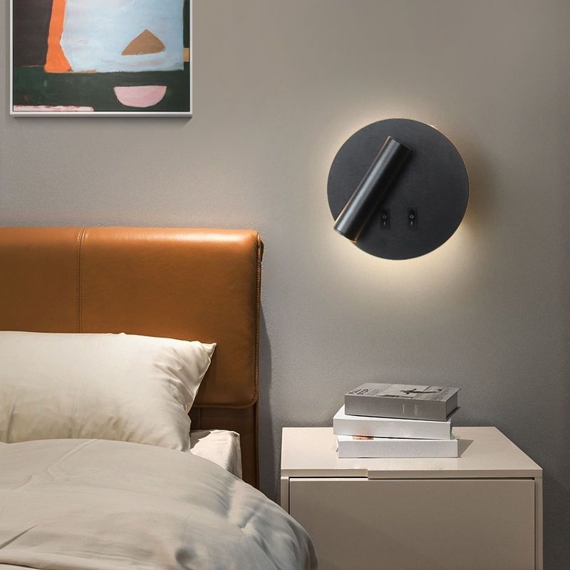 Metal Wall Lights Modern Style 2 Light Wall Sconce for Bedroom