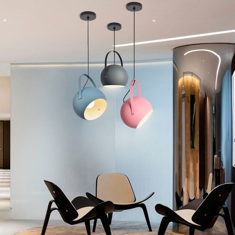 1 leichte Ballhängung Lichter Nordic Style Eisendecke mit hängenden Kabel für das Restaurant