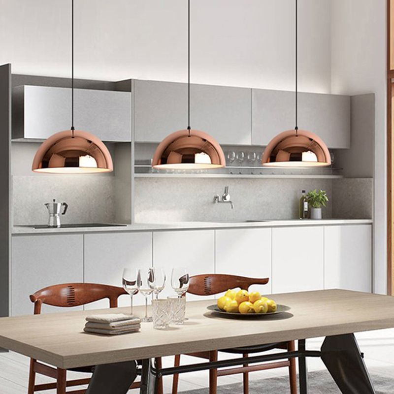 Eenvoud gearceerde hangende plafondlicht metalen eetkamer in de verlichting hanger in roségoud