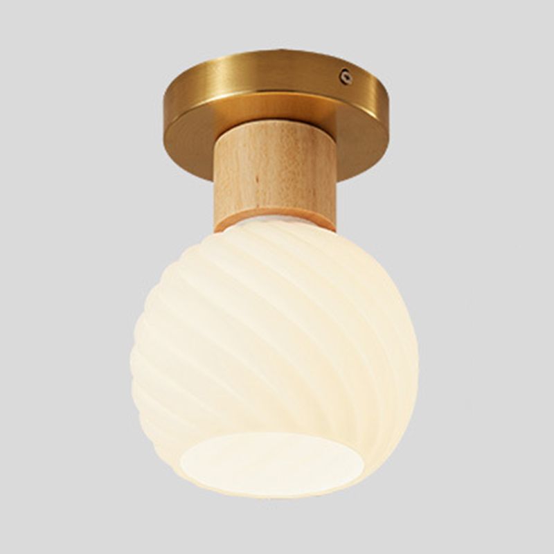 Creative Glass Shade Ceiling Light Contemporary Flush Mount Light Fixture