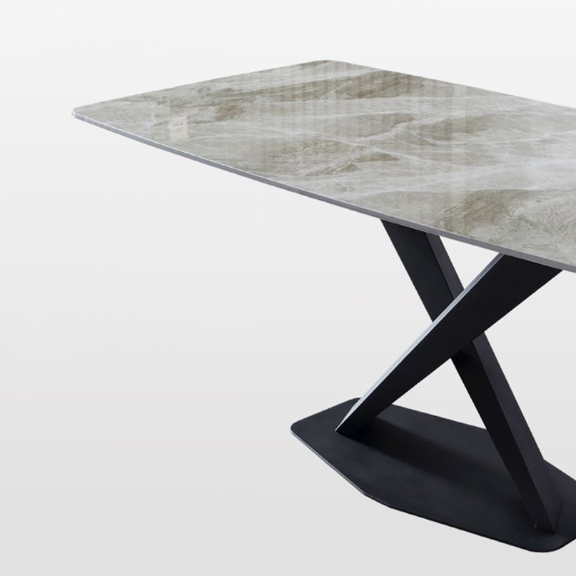Stone Dining Room Collection Traditioneller, luxuriöser Esstisch mit Sockel