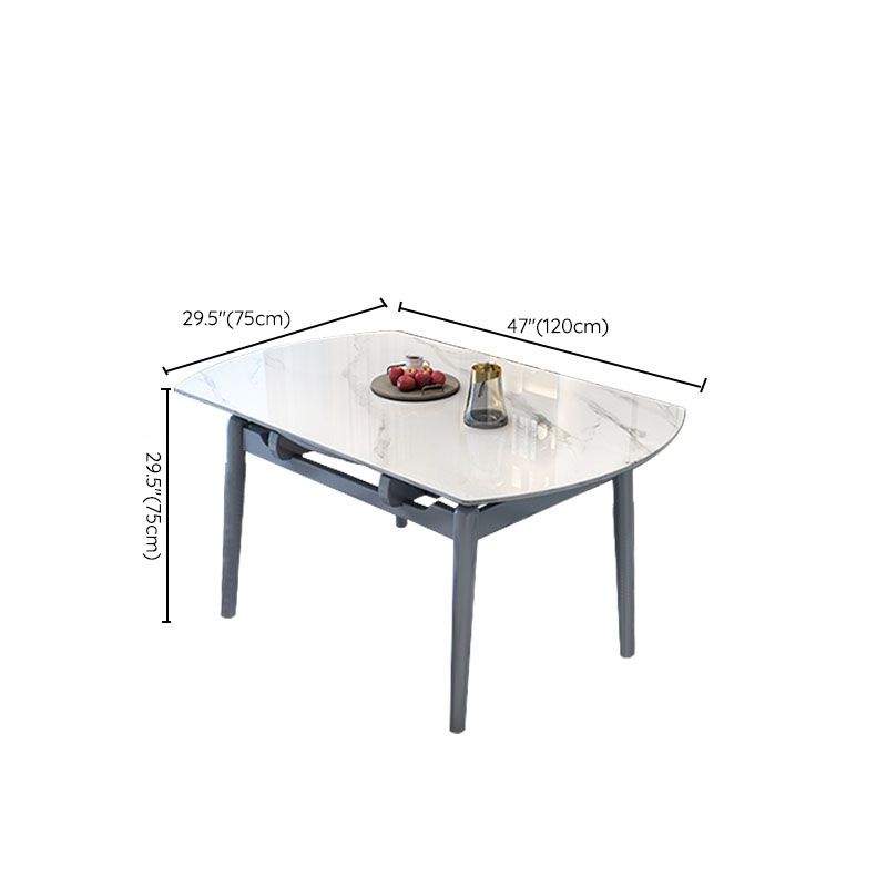 Sintered Stone Top Table Extendable Dining Table for Kitchen