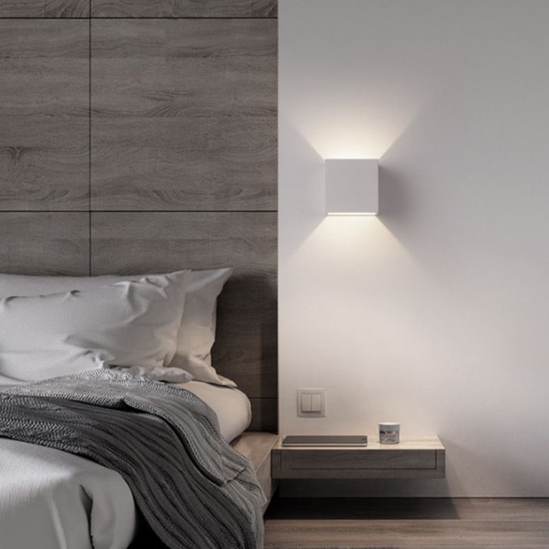 Metal Square Wall Light Sconce Simplicity Wall Mounted Lamp for Bedroom