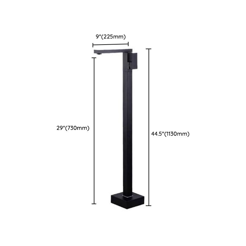 Floor Mounted Freestanding Tub Filler Metal High Arc Freestanding Bathtub Faucet