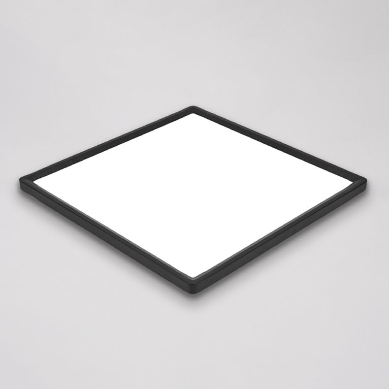 Lámparas de techo LED negras con montaje empotrado y simplicidad moderna para sala de estar