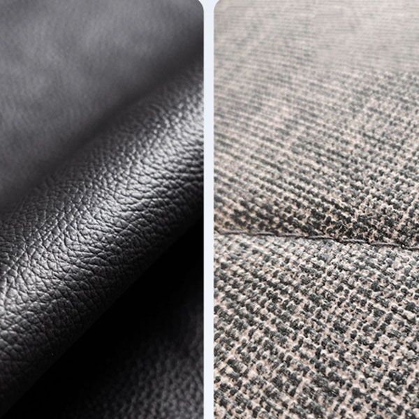 Scandinavian Metal Barstool Faux Leather Adjustable Counter Stool for Home