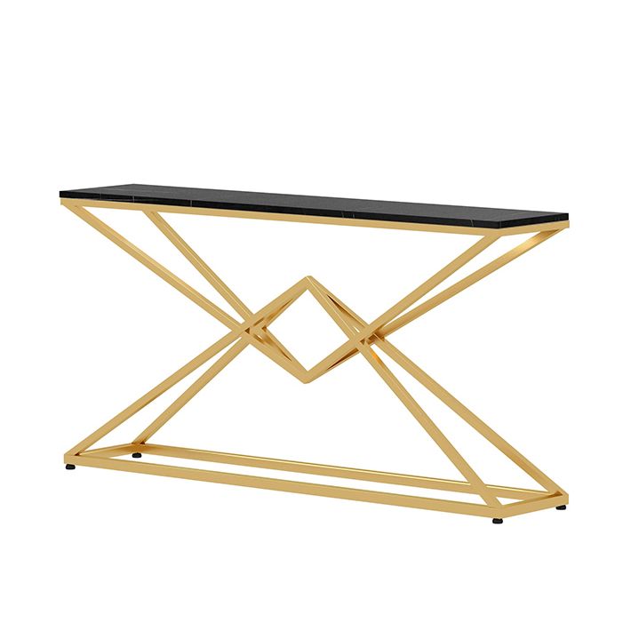 Modern Console Accent Table Antique Finish Rectangle Sofa Table