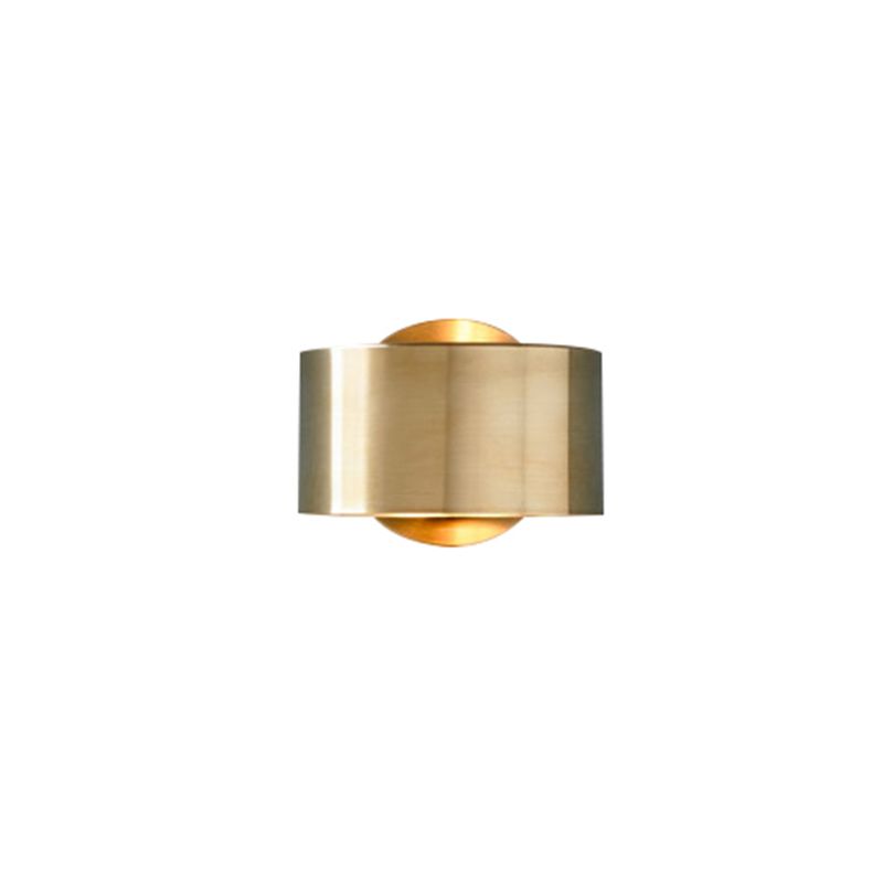 1-Light Round Wall Sconce Lamps Modern Style Brass Wall Light Lamp Sconce for Bedroom