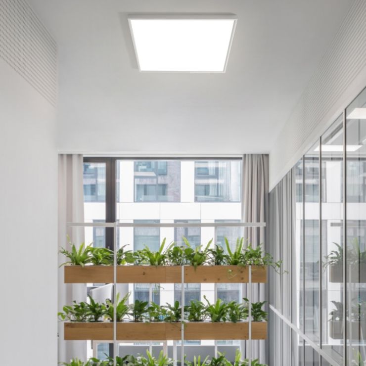 Moderno LED cuadrado de descarga de LED de 1-Luz de aluminio montado en el techo de la luz para la oficina