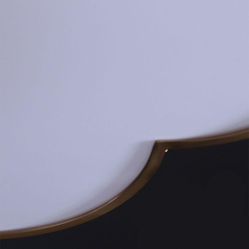 Montaggio ad incasso in ottone cristallo in stile coloniale creativo Apparecchio da soffitto geometrico in rame