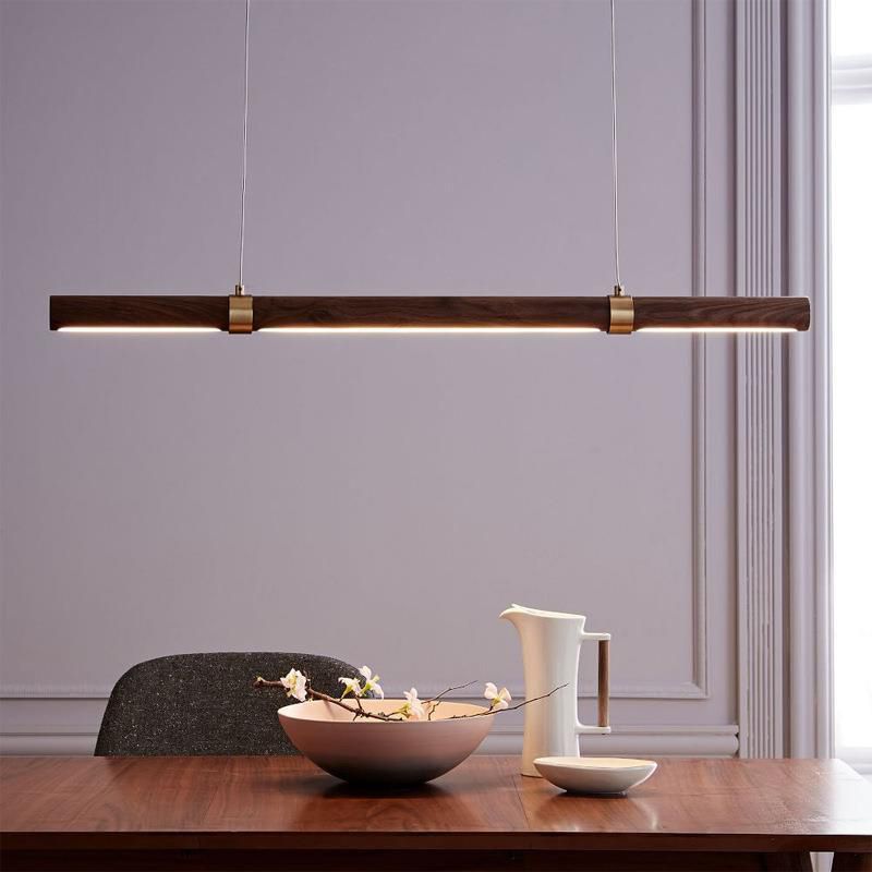 Single Brown Modern Ceiling Light LED Kitchen Island Lighting for Dining Table