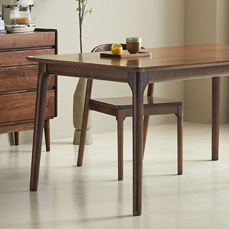 Modern Dining Set 1/3/4/5 Pcs Rectangle Solid Wood Dining Table and Chairs