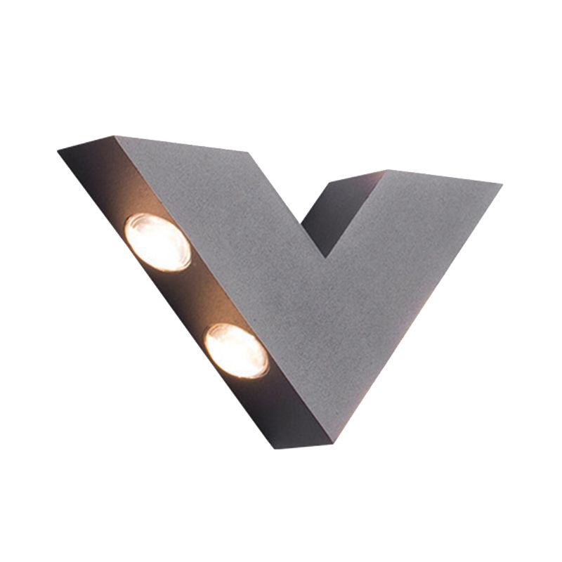 Modern Wall Sconce Waterproof Outdoor Sconce Light Fixture in Black