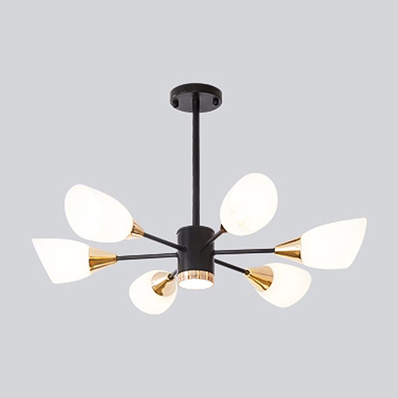 Glass Contemporary Pendant Lighting Fixtures Metal Sputnik Hanging Lights