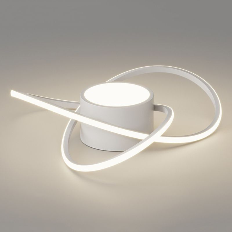 White Flush Mount Lighting Modernism Metal Ceiling Light for Home