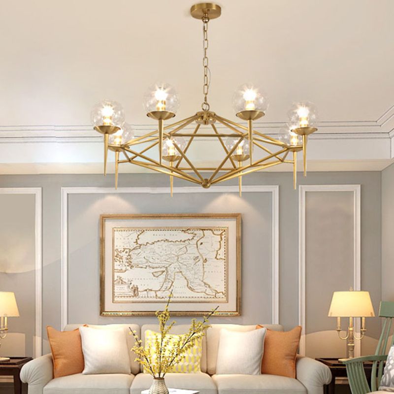 Pyramid Dinning Room Chandelier Pendant Light Glass Modernist Pendant Lighting Fixture