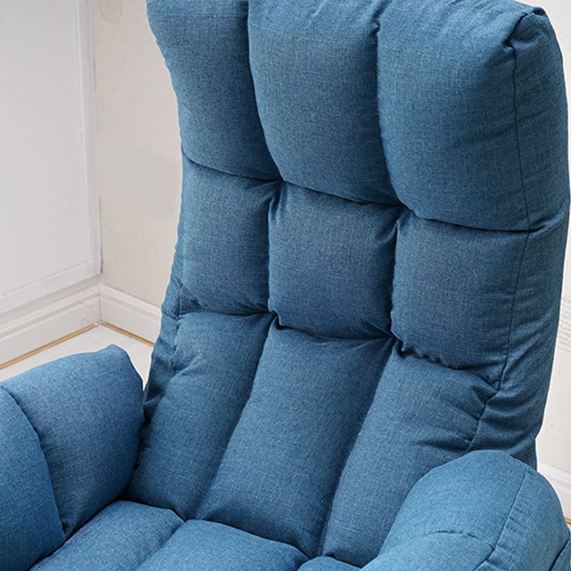 Linen Lounge Chair 20.86" L x 18.89" W Adjustable Accent Chair with Storage