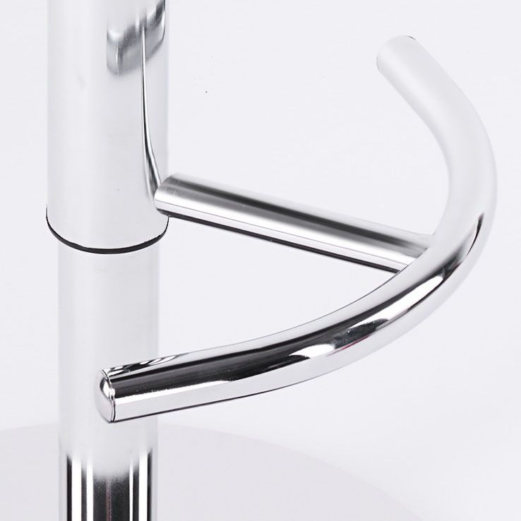 Swivel Adjustable Height Patio Bar Stool Upholstered Indoor Bar Stool with Chrome Base