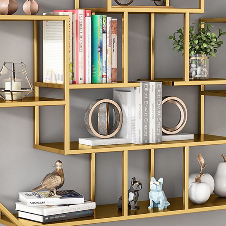 Industrial Iron Bookshelf Wall Mounted Bookshelf for Office and Family Living Room