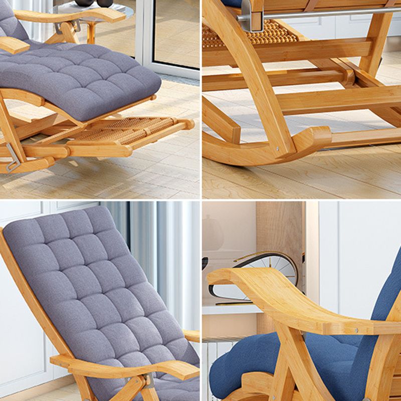 Traditional Recliner Chair Folding Rocker Chair for Living Room