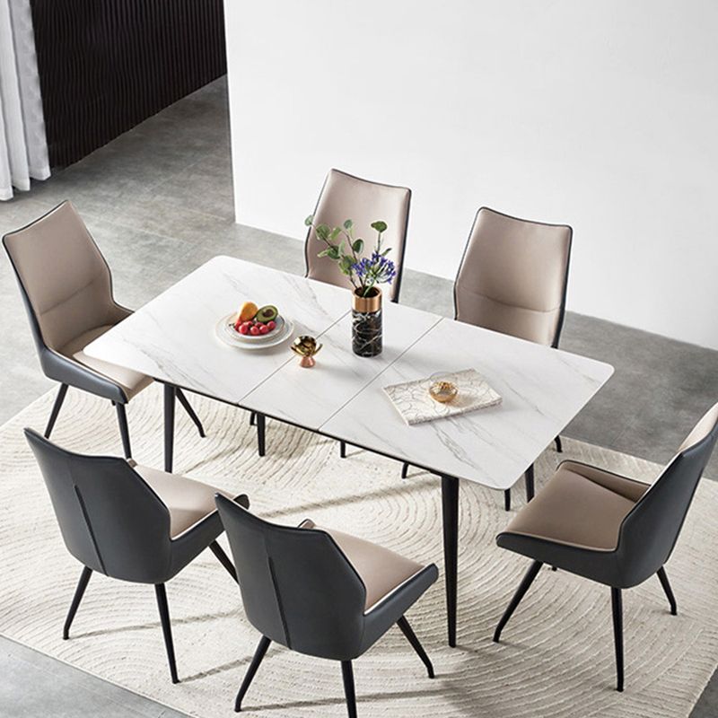 Contemporary Rectangular and Round Easy Folding Stone Dining Table