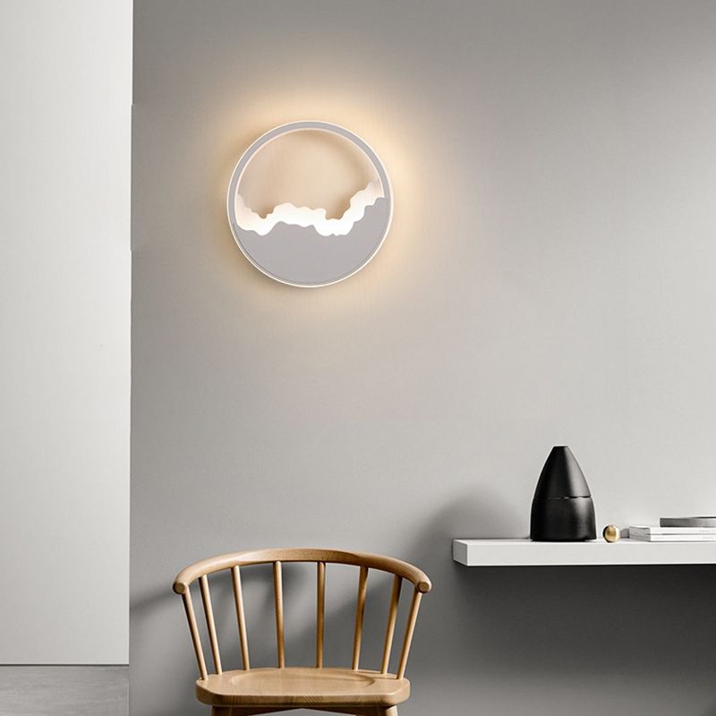 Modern Wall Mount Lighting Minimalist Metallic LED Hallway Surface Wall Sconce